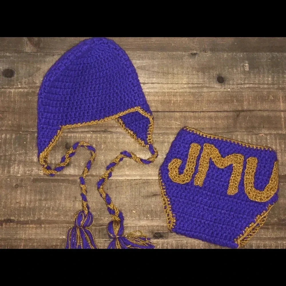 James Madison University Diaper Cover/Hat